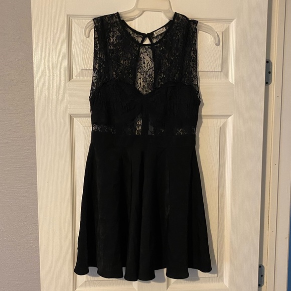 Free People Intimately Black Bodycon Mini Dress XS - Picture 2 of 7